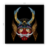 Japanese Oni Demon Mask Frameless Canvas Print