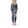 Womens Music Blue Leggings