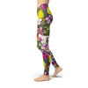 Jean Flower Skulls Leggings