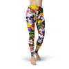 Jean Flower Skulls Leggings