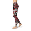 Jean Red and Black Sugar Skulls Leggings